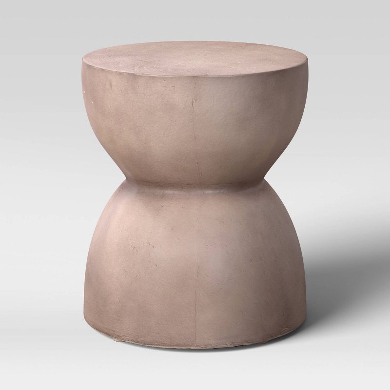 Faux Stone Hourglass Shaped Patio Accent Table - Project 62™ | Target