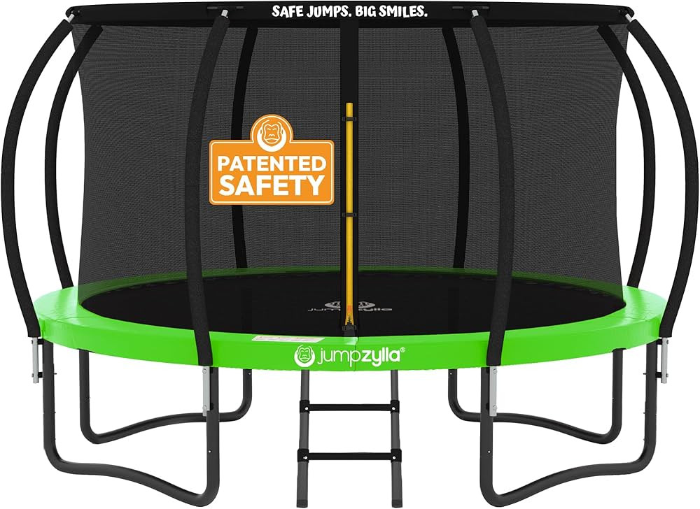 JUMPZYLLA Trampoline Outdoor 8FT 10FT 12FT 14FT 15FT 16FT with Enclosure and Ladder, ASTM Approve... | Amazon (US)