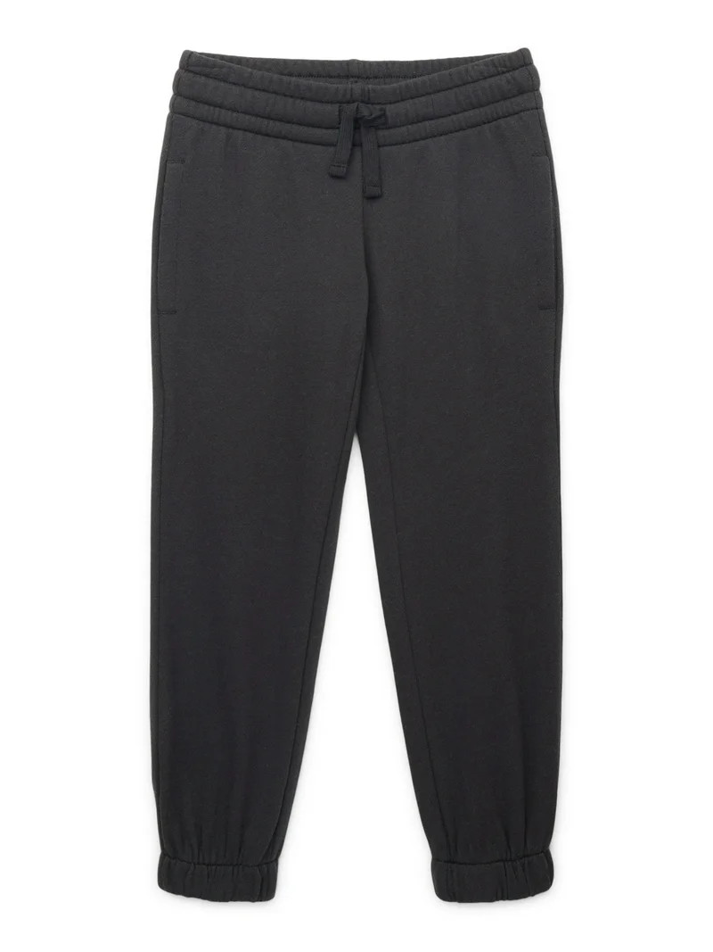 Athletic Works Little and Big Girls Fleece Jogger Sweatpants, Sizes 4-18 & Plus | Walmart (US)