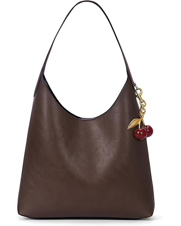 Faux Suede Hobo Bags Vegan Leather Shoulder Bag Tote for Women Medium Slouchy Designer Handbags P... | Amazon (US)