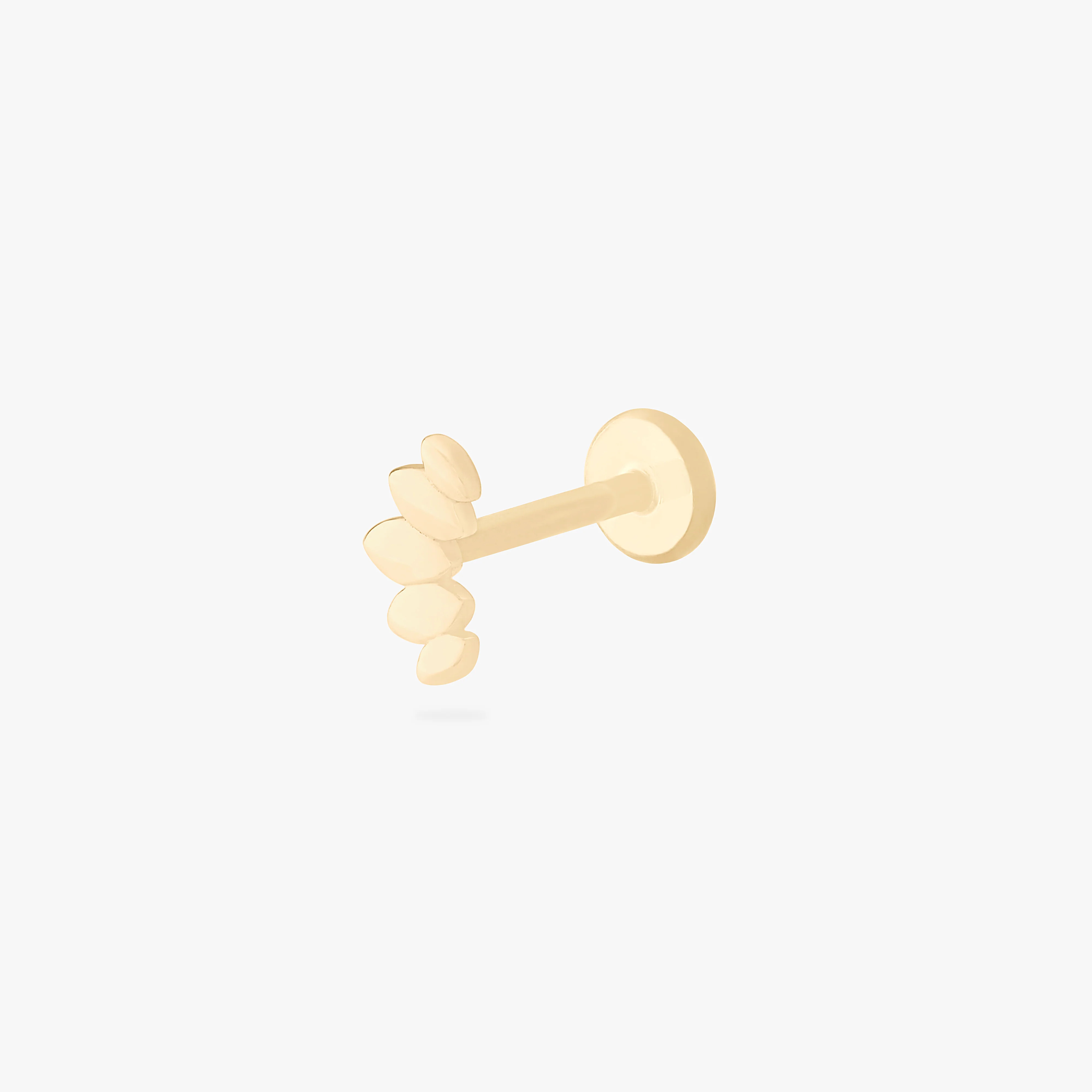 14K Solid Marquise Flatback Stud | Studs