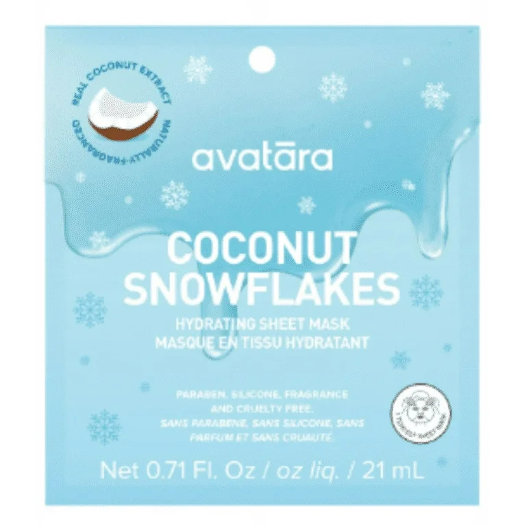 Coconut Snowflakes Hydrating Face Mask | Walmart (US)