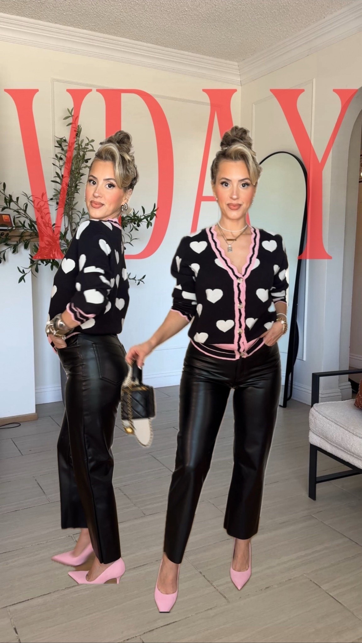 Valentine's outfits with Vday sweaters 🙌🏼💓💓💓

Small in all tops 
Size 27 in leather pants, denim shorts & Levi's 



#LTKValentine #LTKootd #LTKgrwm