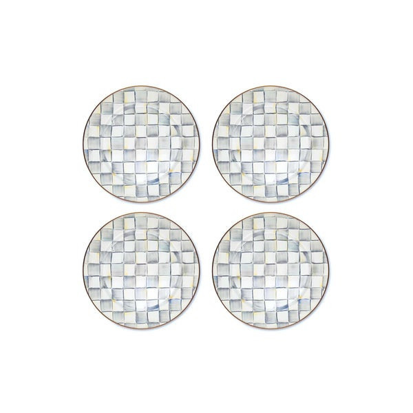 MacKenzie-Childs Sterling Check Chargers | MacKenzie-Childs