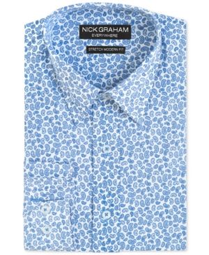 Nick Graham Men's Paisley Shirt | Macys (US)