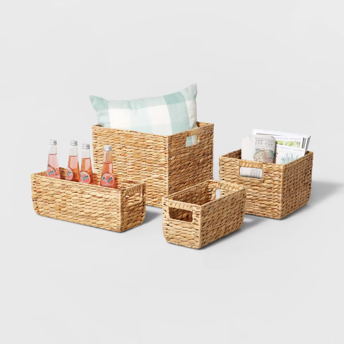 Woven Water Hyacinth Milk Crate - Brightroom™ | Target