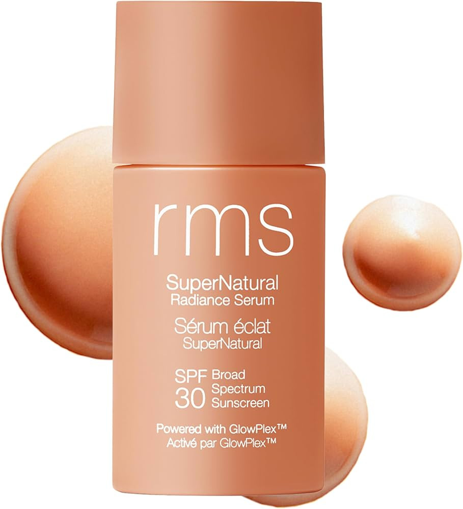 RMS Beauty Supernatural Radiance Serum SPF 30 - Lightweight Hydrating Facial Sunscreen with Antio... | Amazon (US)