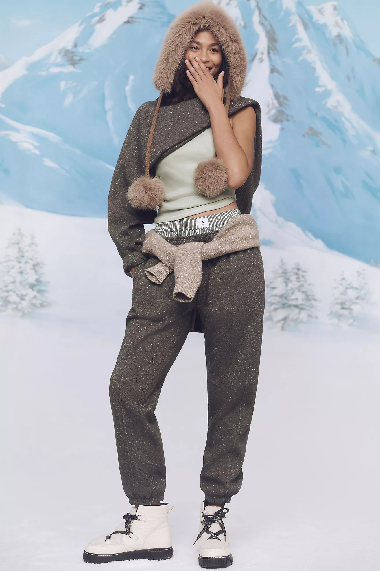 Daily Practice by Anthropologie Sparkle Joggers | Anthropologie (US)