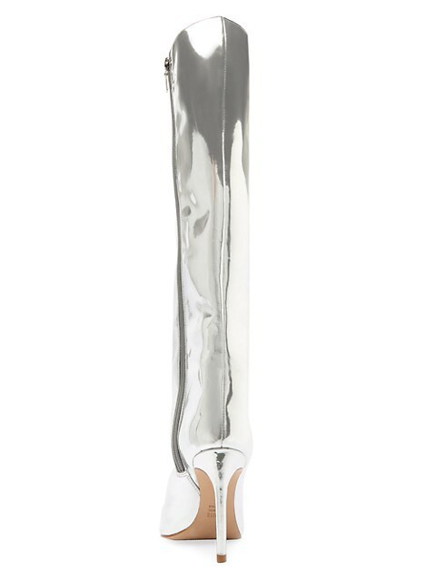Mary Up Metallic Leather Knee-High Boots | Saks Fifth Avenue