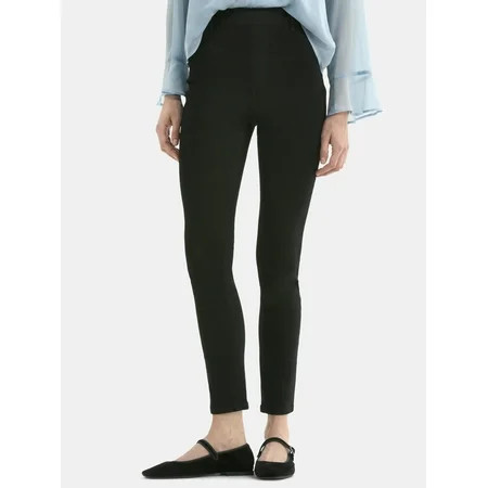 Time and Tru Women's High Rise Skinny Leg Denim Jegging, 28.5" Inseam, Sizes XS-XXXL | Walmart (US)