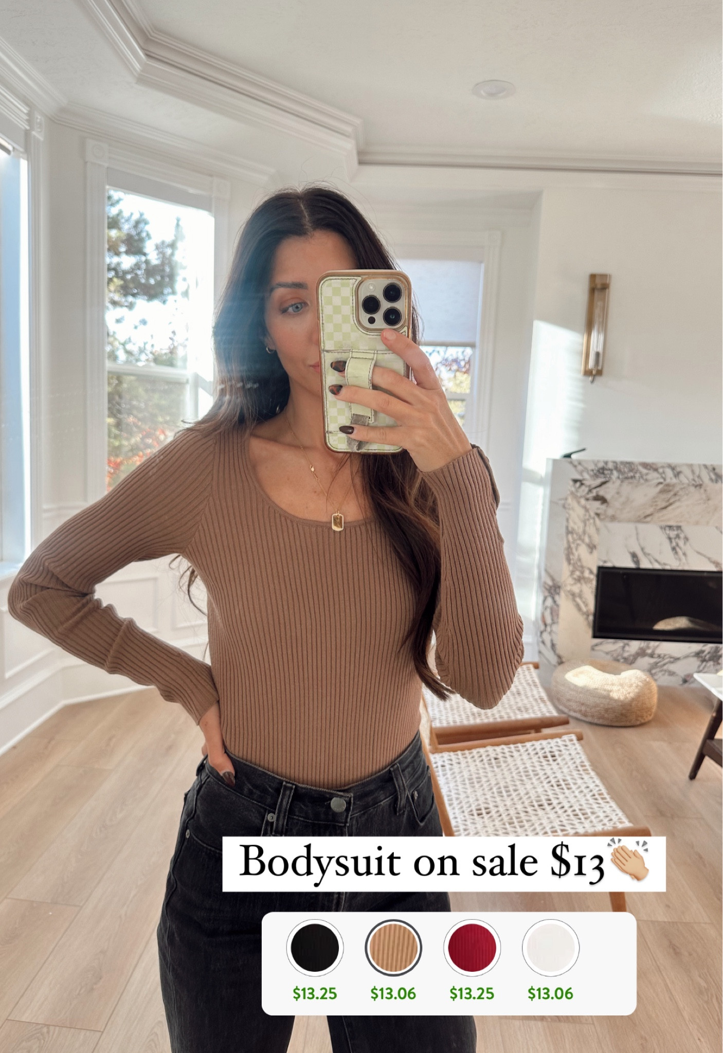 Love this bodysuit and it’s on sale. I have the size small (tts). #falllook #bodysuit #falloutfit #casuallook 

#LTKSaleAlert #LTKSeasonal #LTKFindsUnder50
