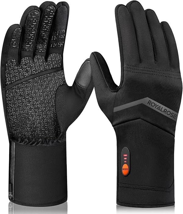 Royalrose Heated Gloves Liners for Men Women, Rechargeable Waterproof Winter Thin Heated Work Glo... | Amazon (US)