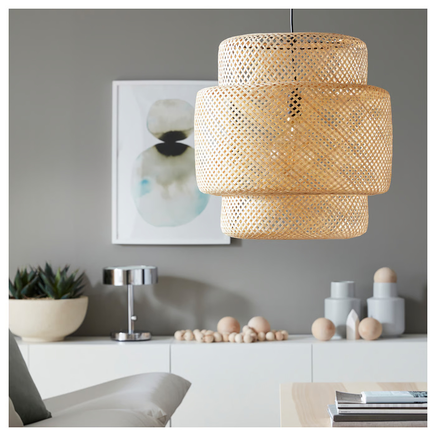 IKEA SINNERLIG pendant lamp, bamboo/handmade, 20 | IKEA US