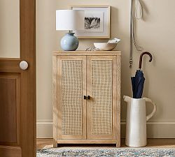 Modern Farmhouse Cane Entry Cabinet (25") | Pottery Barn (US)