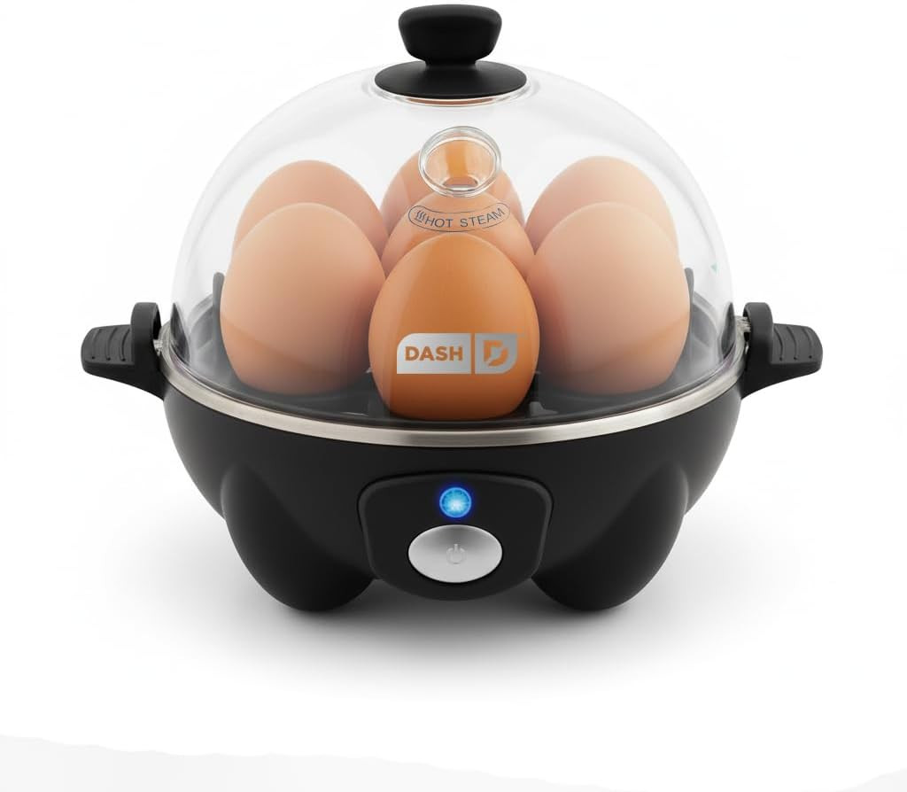 DASH Electric Rapid Egg Cooker for Hard Boiled/Poached/Scrambled Eggs or Omelets with Auto Shut-O... | Amazon (US)
