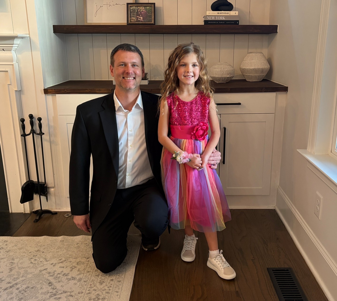Emersyn’s Daddy/daughter sneaker ball! She picked out this dress and it is just so dang cute! The rainbow tulle skirt with the hot pink sequined top is perfect for my sweet 6 year old. Fits TTS. Her hair waver and sneakers are also both on sale! 

#LTKSaleAlert #LTKKids #LTKMens