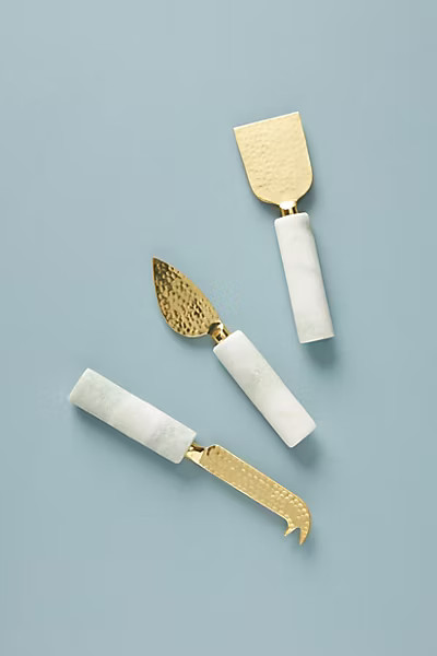 Adoria Onyx Cheese Knives, Set of 3 | Anthropologie (US)