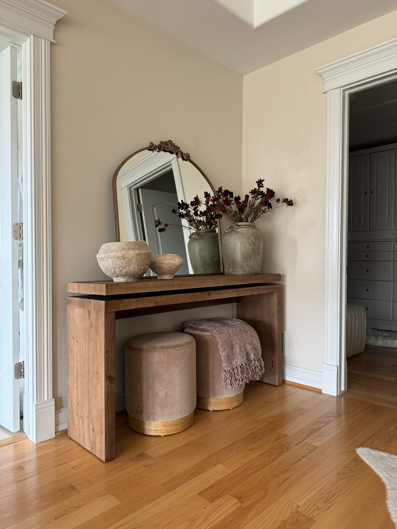 New console table from Wayfair! Styled using warm tones and subtle textures. @wayfair #wayfairfinds #wayfair #wayfairhome #consoletable 

#LTKSaleAlert #LTKHome #LTKStyleTip