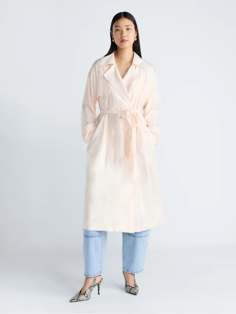 Devil Wears Prada Scoop Collection Women’s and Women's Plus Trench Coat, Sizes XS-4X | Walmart (US)