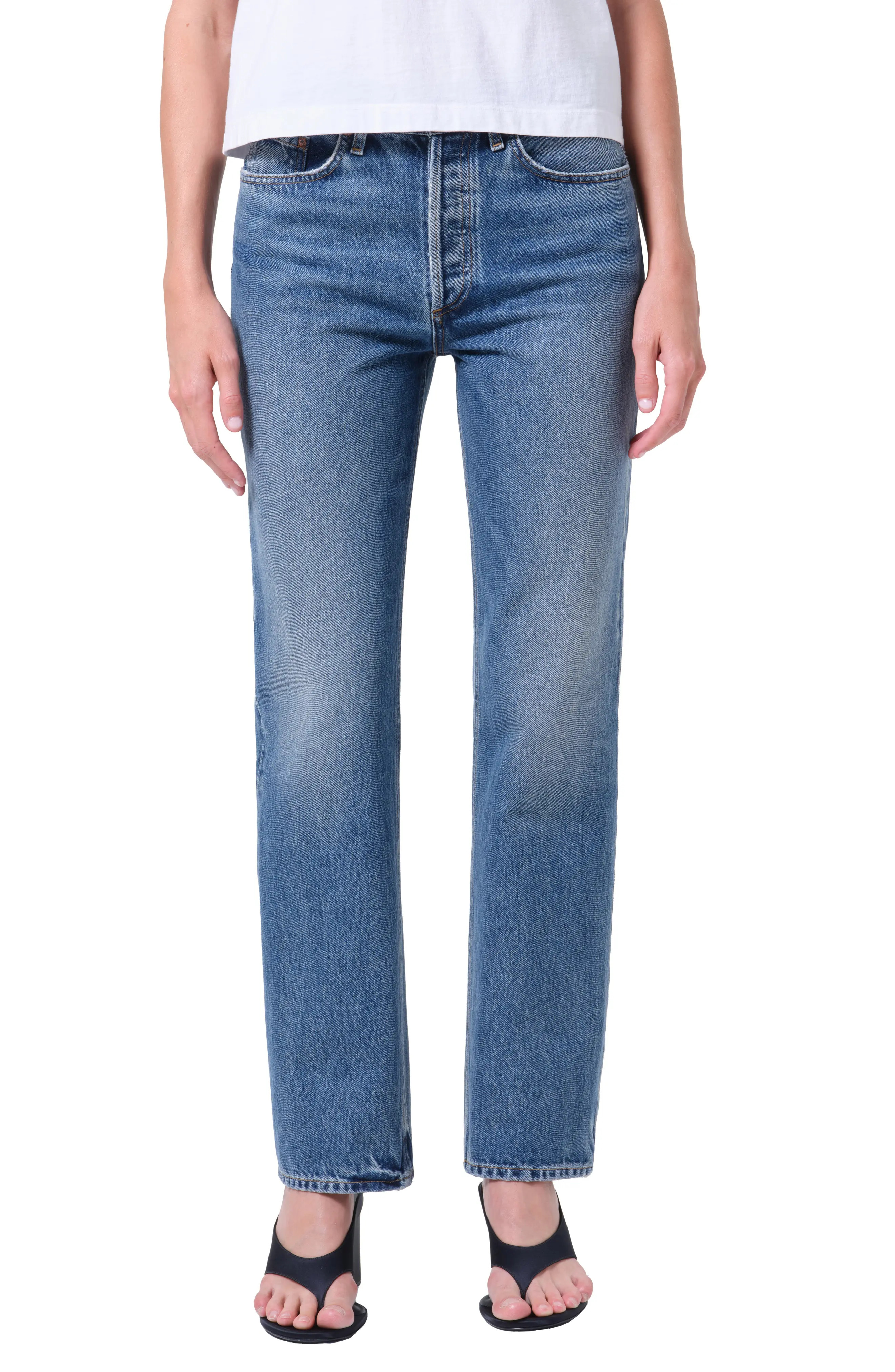 AGOLDE Lana High Waist Straight Leg Jeans (Women) | Nordstrom | Nordstrom