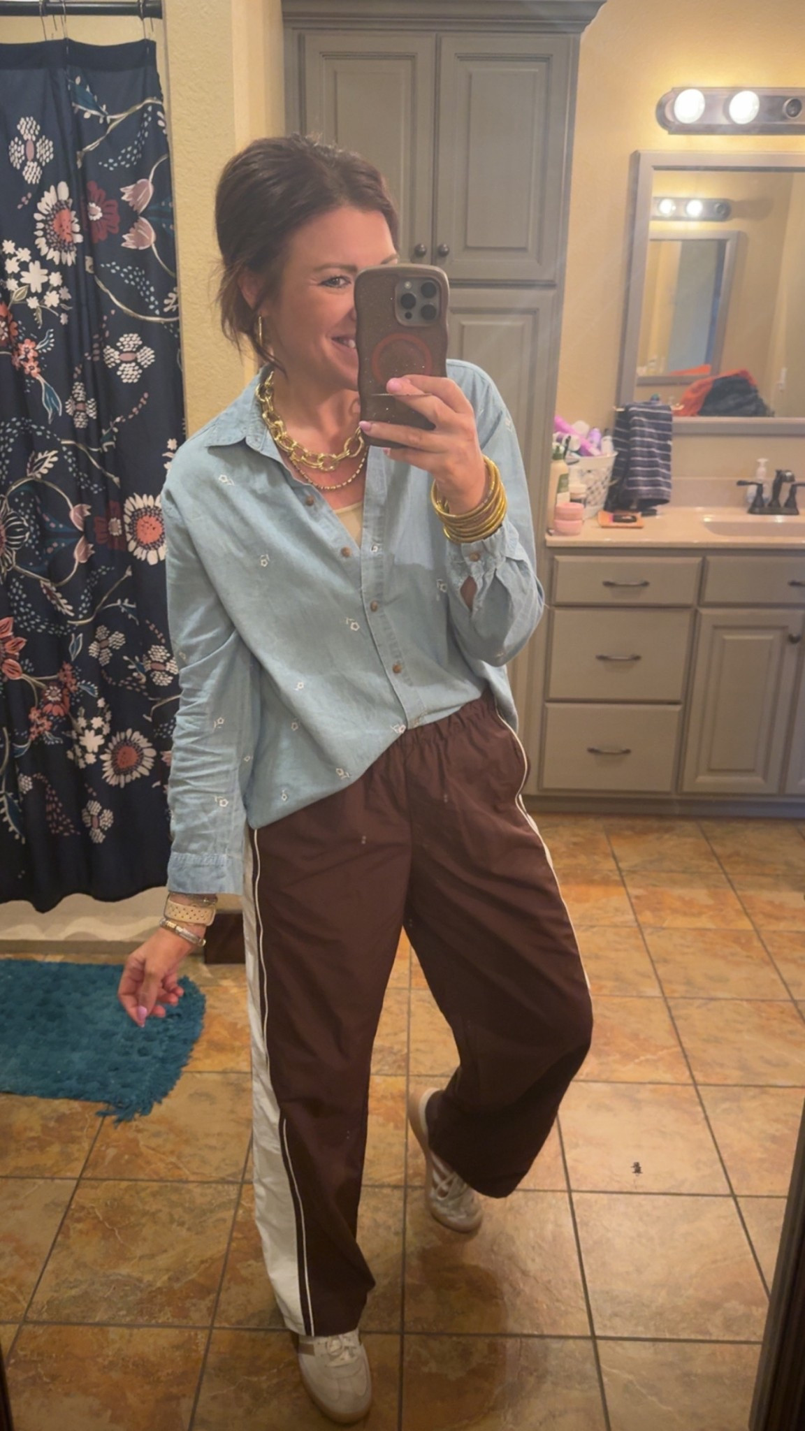 Walmart with the win on the Sprong track pants! 
Wearing size small, could have sized down. 


#LTKActive #LTKgrwm #LTKootd