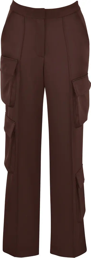 Daria Satin Cargo Trousers | Nordstrom