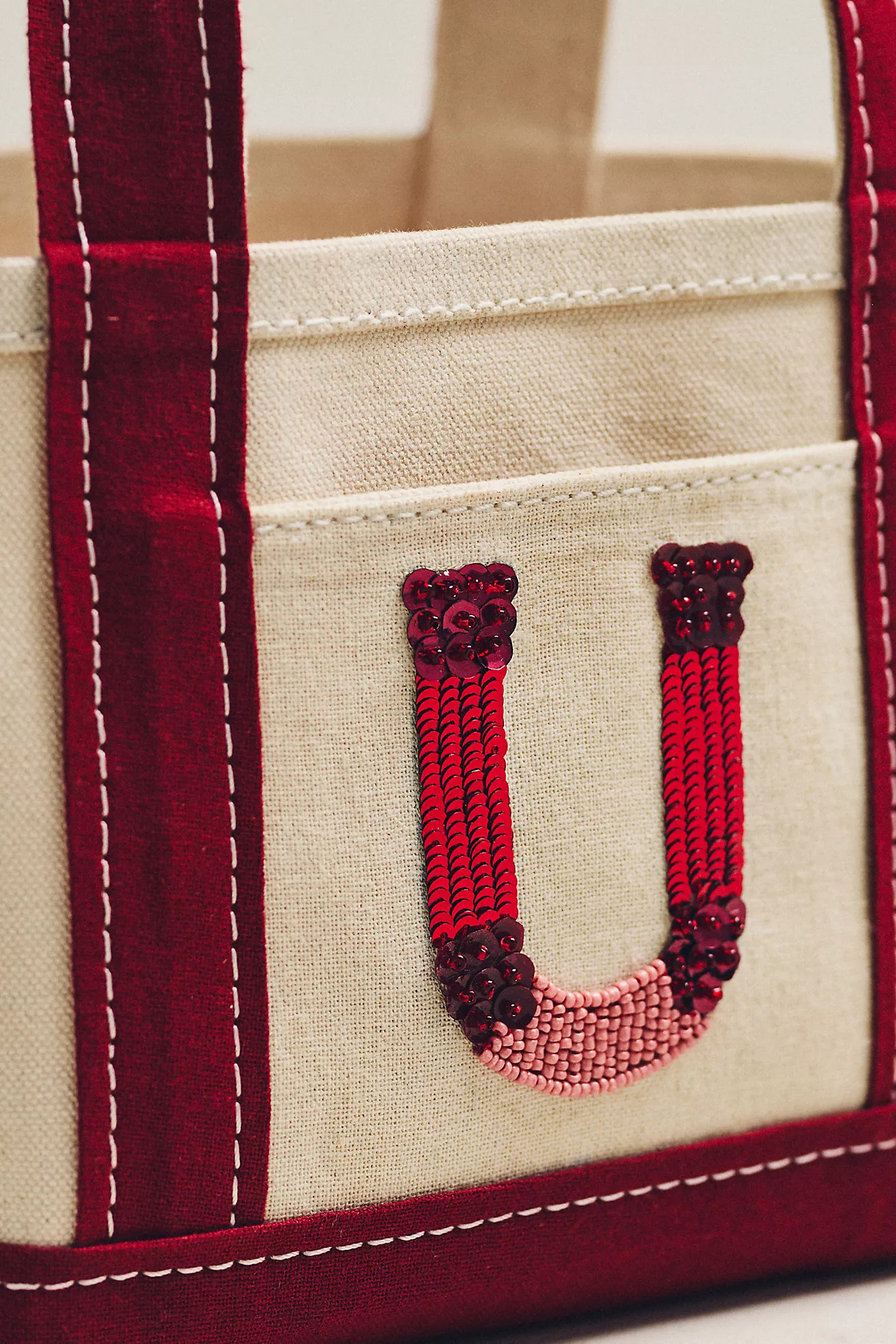 The Hartley Monogram Mini Canvas Tote by Maeve | Anthropologie (US)