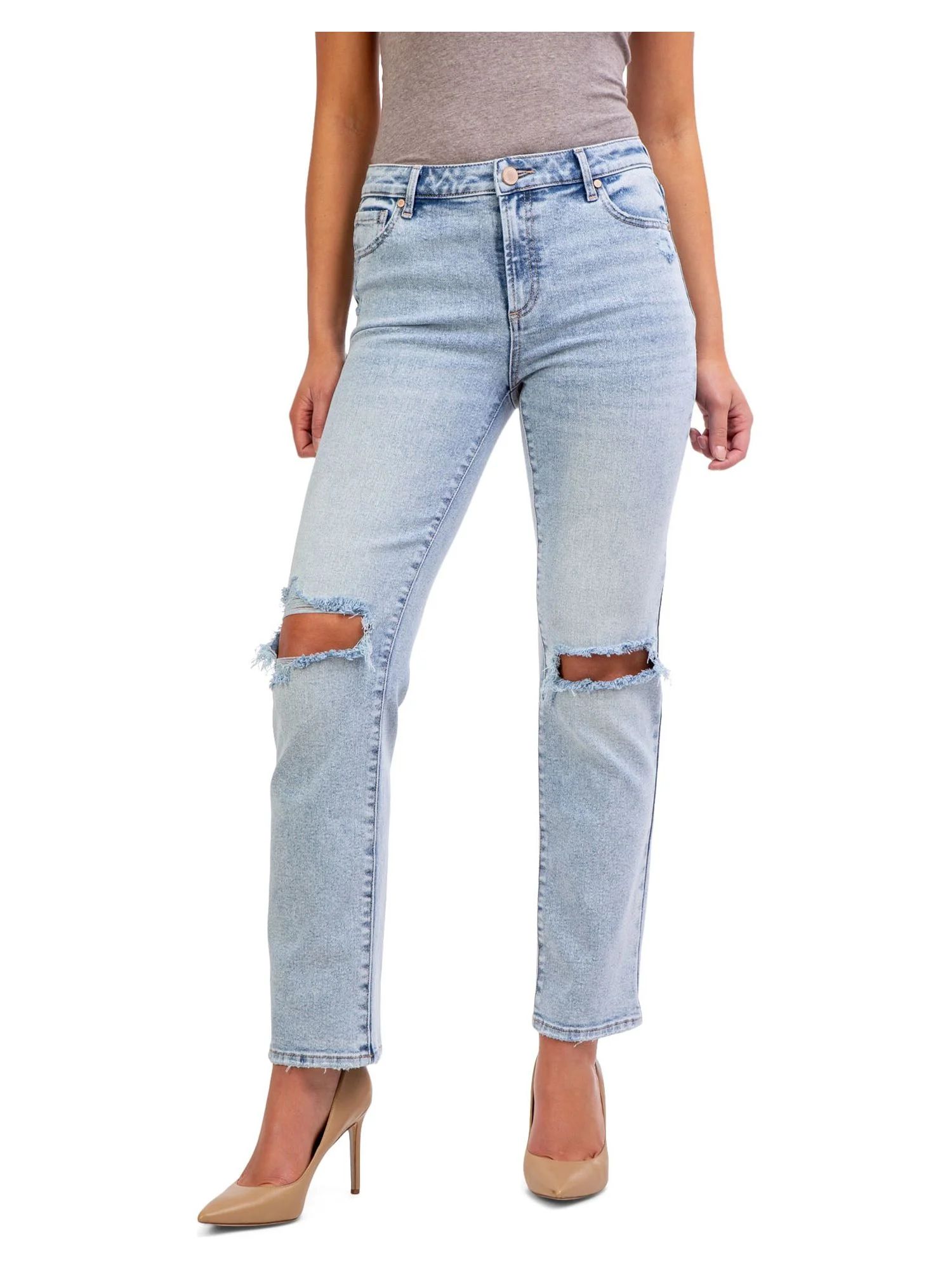 Jordache Women's High Rise Straight Jeans, Sizes 2-22 | Walmart (US)