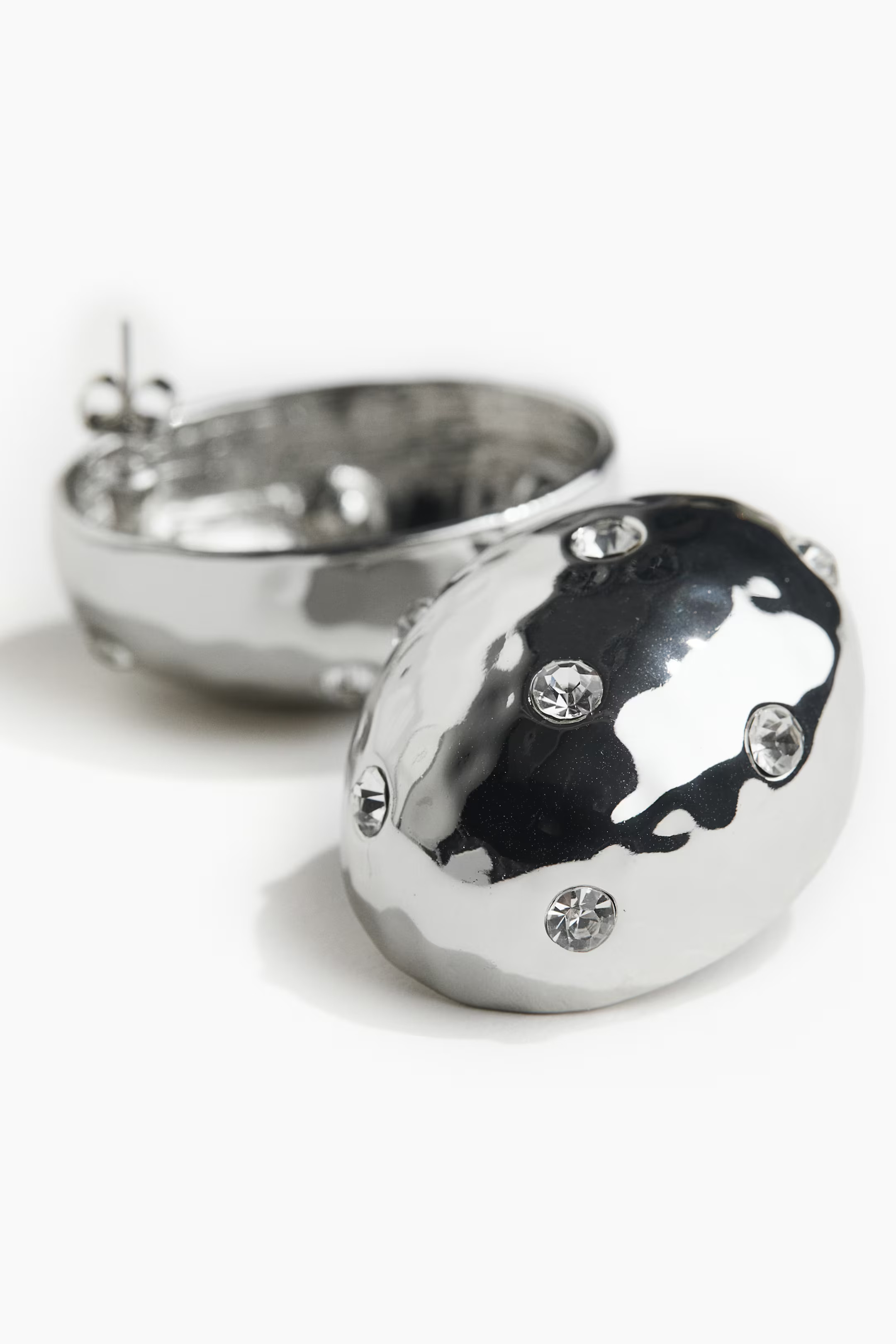 Rhinestone-Embellished Earrings | H&M (US + CA)