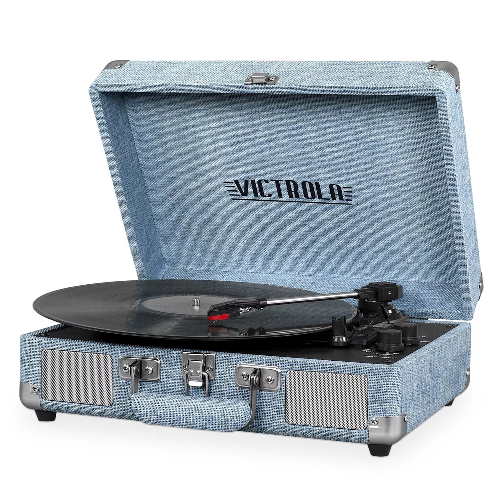 Victrola Linen Bluetooth Suitcase Record Player with 3-speed Turntable | Kohl's