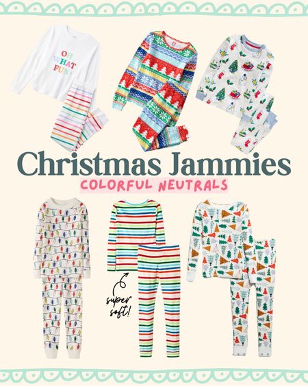 Colorful Christmas Pajamas for kids! Gender neutral Christmas pajamas. Cute kids Christmas jammies 

#LTKkids #LTKfamily #LTKHoliday