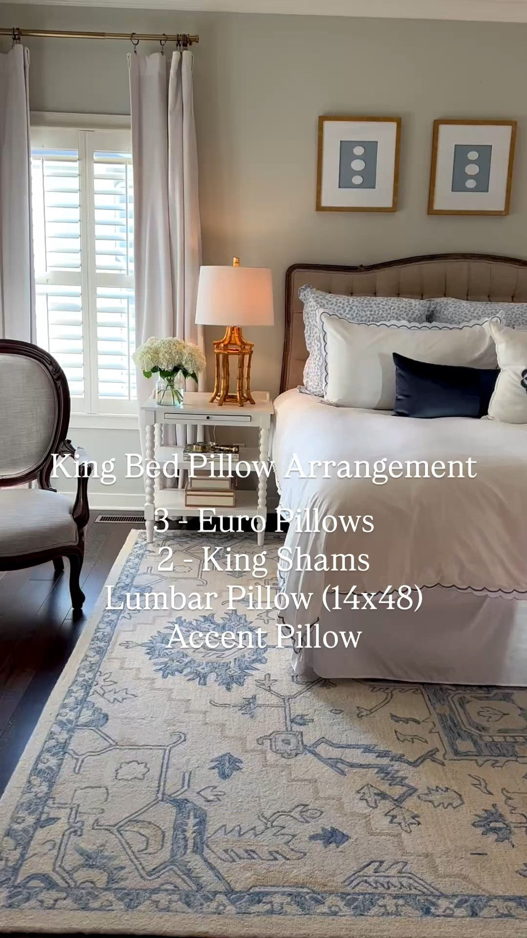 Bedroom decor frames intaglios blue and white bedroom decor duvet pillows bedroom inspo grandmillennial bedroom inspiration black out curtains

#LTKHome