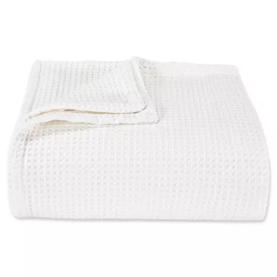 Vera Wang Waffleweave Full/Queen Throw Blanket in White | Bed Bath & Beyond