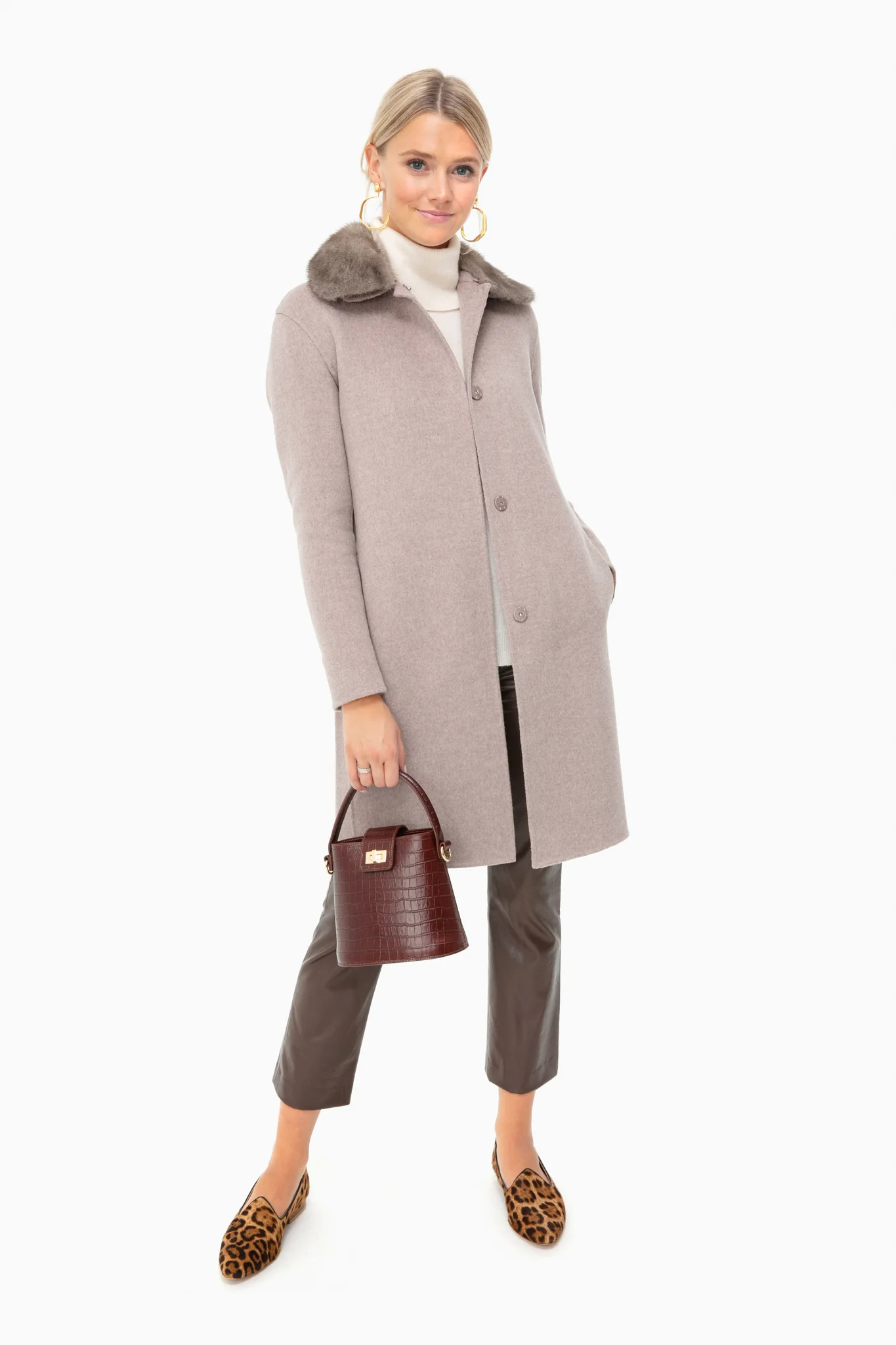 Brown Leather Ashford Pants | Tuckernuck (US)