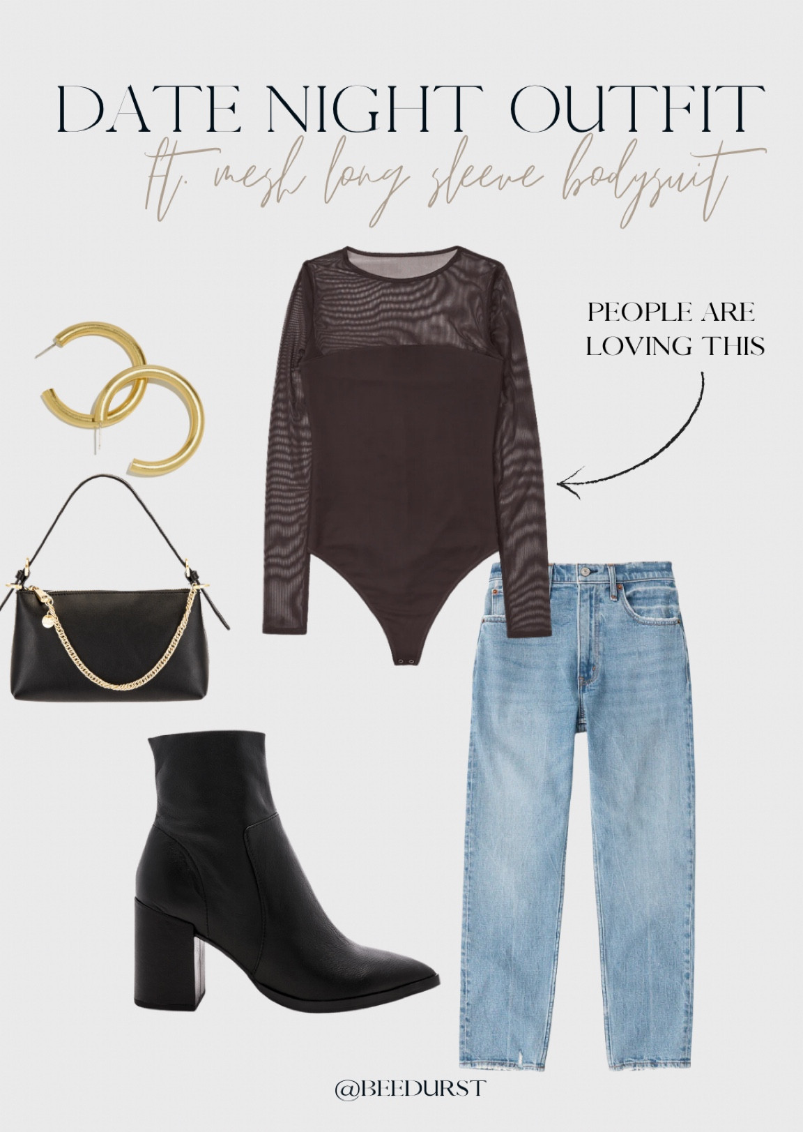 This long sleeve mesh bodysuit has been a popular item! Paired with some jeans, fun accessories and a pair of black boots and it’s the perfect date night outfit! 

#LTKFind #LTKfit #LTKstyletip