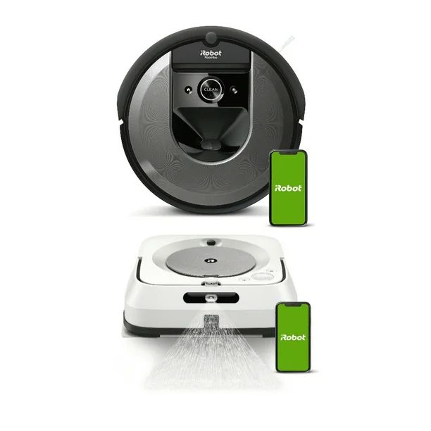 iRobot Roomba i7 7150 Wi-Fi Connected Robot Vacuum & Braava Jet m6 Robot Mop - Walmart.com | Walmart (US)