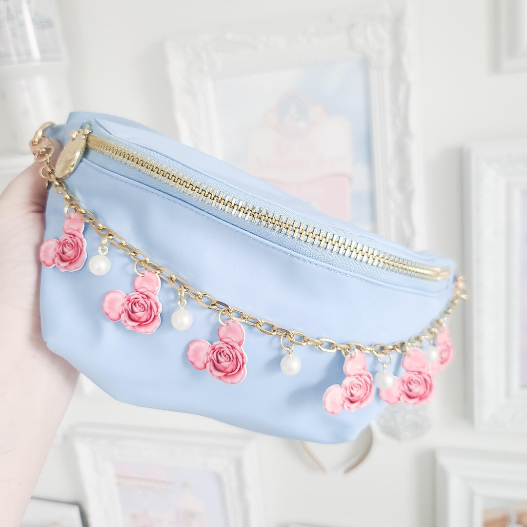 Mickey Rose Bag Charm | Enchanted Castle & Sparkling Crystal Beads | Women Handbag Charms, Bag Ac... | Etsy (US)