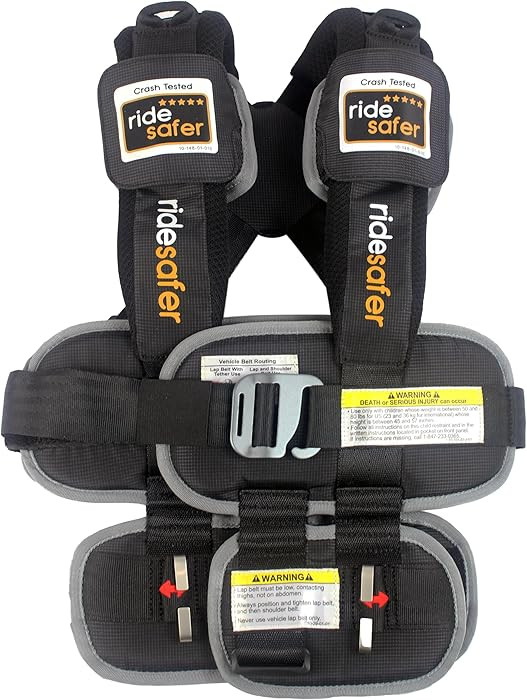 RideSafer - Small Black, Lightweight, Compact, Portable Car Seat - Perfect for Travel and Everyda... | Amazon (US)