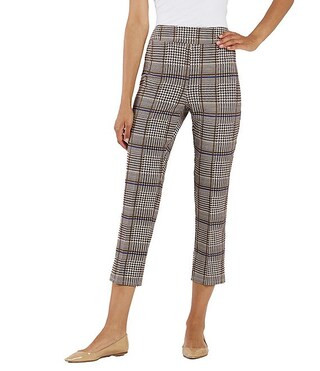 Jude Connally Lucia Glen Plaid Print Jude Cloth Stretch Knit Wrinkle Free Pull-On Coordinating Cr... | Dillard's
