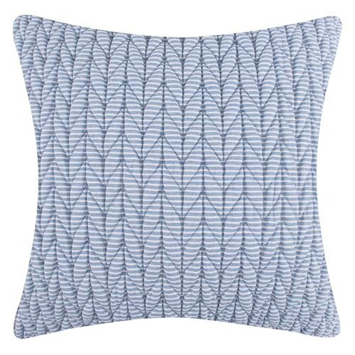 Levtex Home - Maileen - Decorative Pillow (16 x 16in.) - Quilted Stripe - Blue and White | Amazon (US)