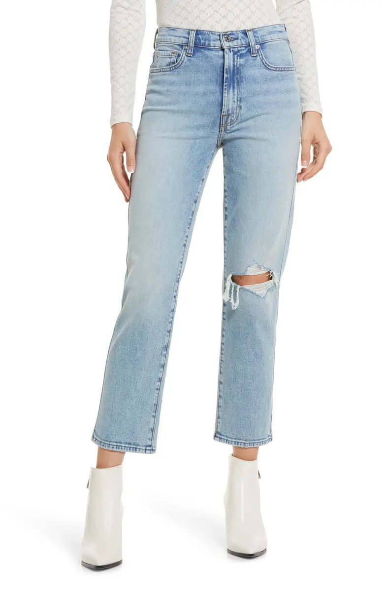 High Waist Straight Leg Jeans | Nordstrom | Nordstrom