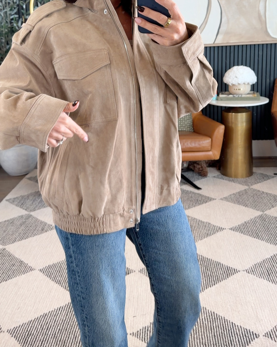 You know that $268 Zara suede jacket everyone’s been trying to get their hands on? Yeah… it’s sold out.

But this Amazon lookalike? Under $50 and giving the exact same energy 👏🏼 The fit, the feel, the vibe — perfection.

Such a good find for the price. Add to cart before it disappears again 🛍️✨

5’2” • 130 lbs • 25” waist • 34DD — wearing an XS

#AmazonFashionFinds #FallStyleInspo affiliate #PetiteFashion #AffordableStyle #WomenOver40Style

#LTKStyleTip #LTKPetite #LTKOver40