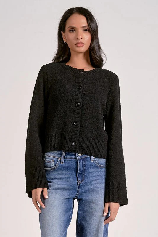 Celine Sweater Cardigan Black / S | Shop Elan