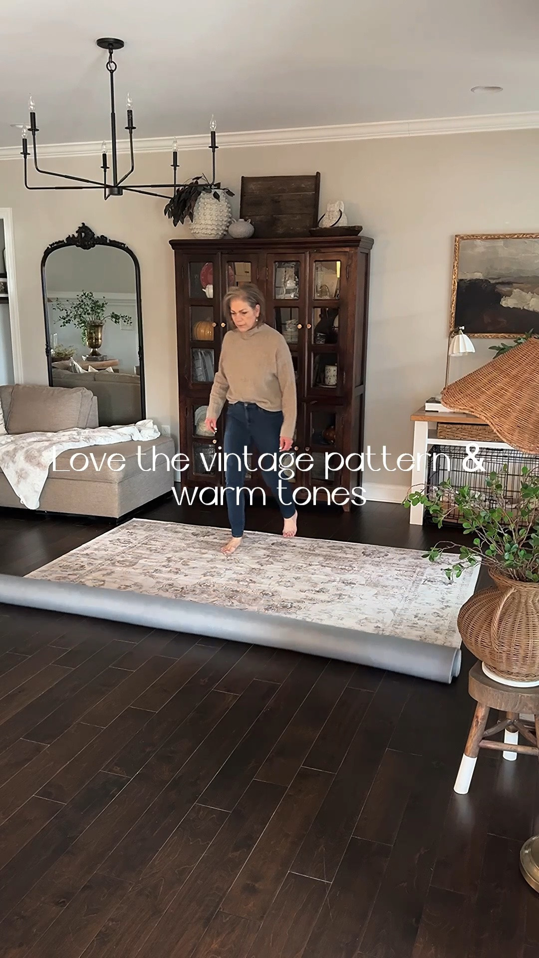Sharing my Vintage Inspired Rug!! I have the Neutral/Beige in an 8x10. It’s very soft and super affordable🥰

Area rug, round coffee table, woven storage boxes, pedestal bowl, grapevine balls, black iron-looking candle holders, upholstered chair, floor lamp with woven shade, dipped leg stool, woven vase, drink table, floral throw blanket

#LTKHome #LTKstorytime #LTKSeasonal
