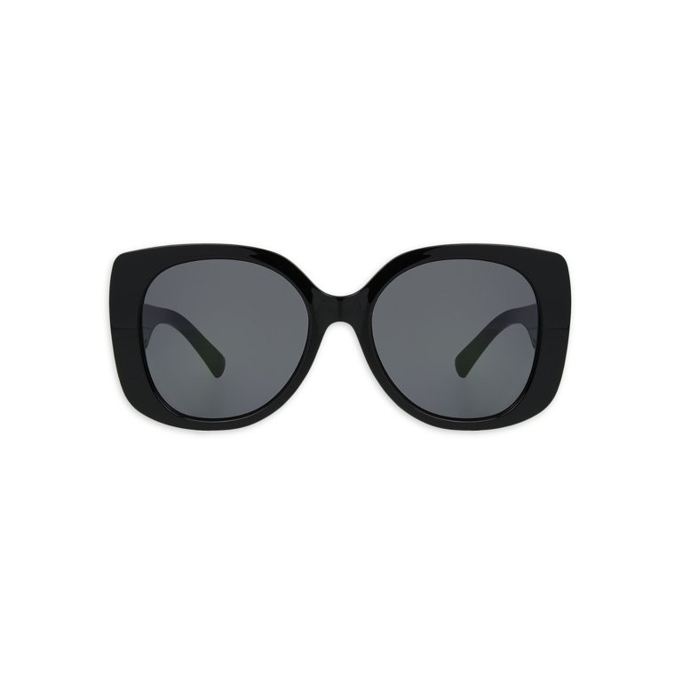 Foster Grant Ladies Square Black Sunglass | Walmart (US)