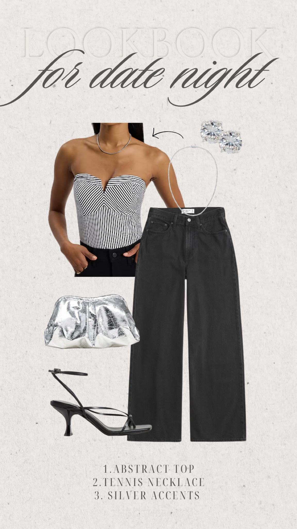 Loving all the silver in this date night look! Plus the pattern on the top makes it stand out! 

Date night outfit, Elevated looks, Jeans, Accessories, Clutch, Heels

#LTKItBag #LTKStyleTip #LTKMidsize