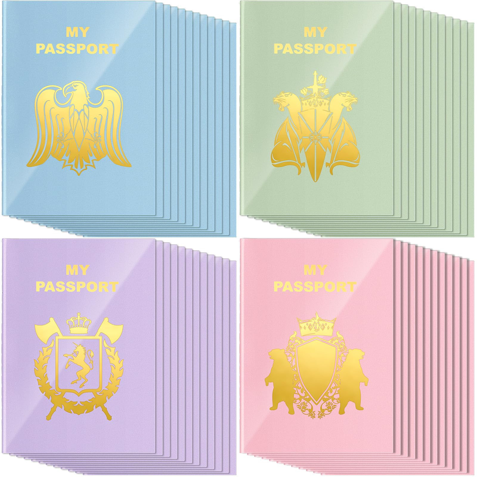 Lincia 48 Pcs Blank Passport Notebook Fake Passport Book Travel Journal Book Party Favor Bulk for... | Amazon (US)