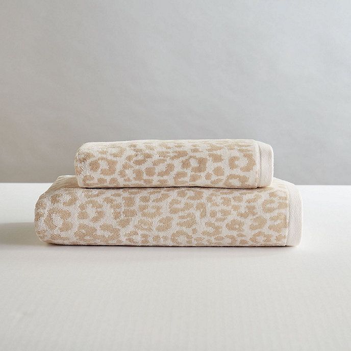 Leupart Leopard Designer Bath Towel | Ballard Designs, Inc.