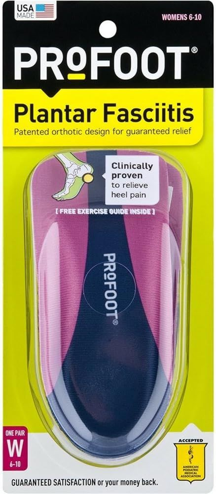 ProFoot Orthotic Insoles for Plantar Fasciitis, Women's 6-10 | Amazon (US)