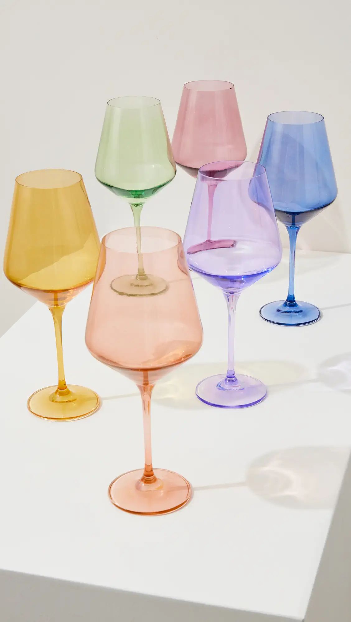 Estelle Colored Glass Stemware Set of 6 | Shopbop | Shopbop